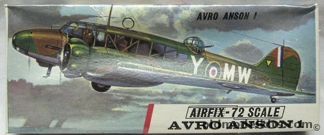Airfix 1/72 Avro Anson I, 289 plastic model kit